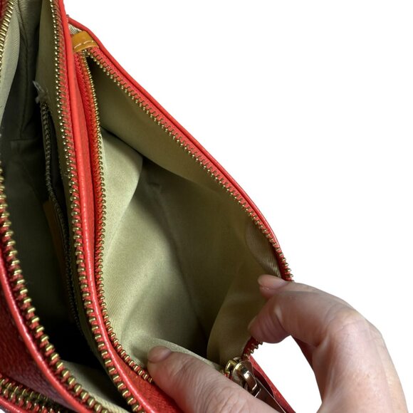 Divina Firenze Red Leather Crossbody Bag - Picture 6 of 13